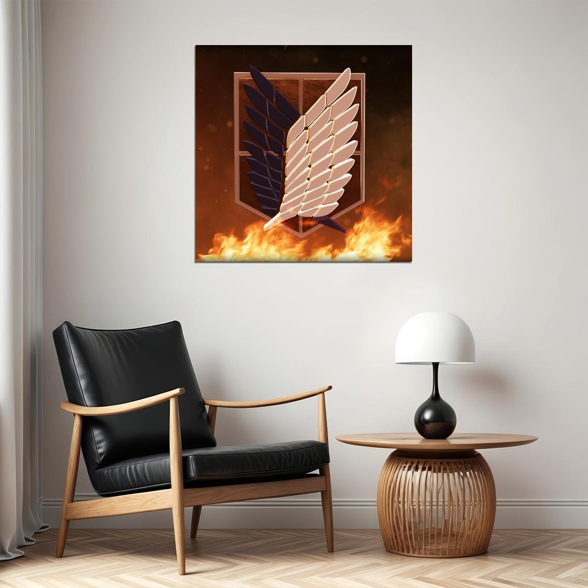 Attack On Titan Anime Poster Japanese Animation Wall Art Manga Series Print - xonomax