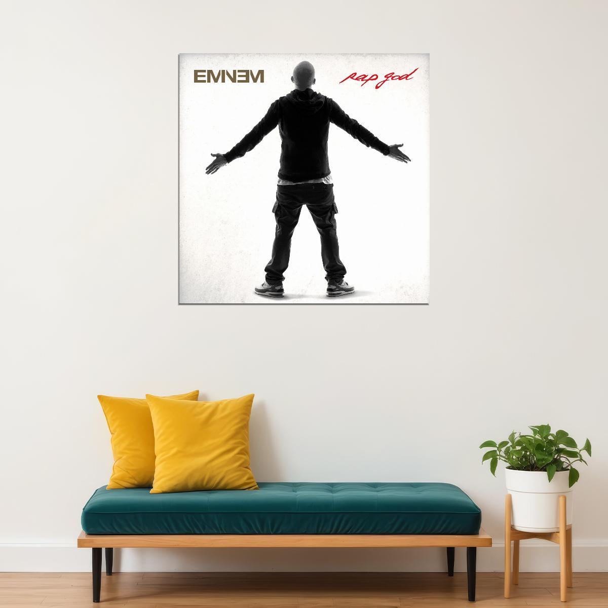 Eminem Rap God Album Cover Art Hip-hop Music Poster Rap Artist Print - xonomax