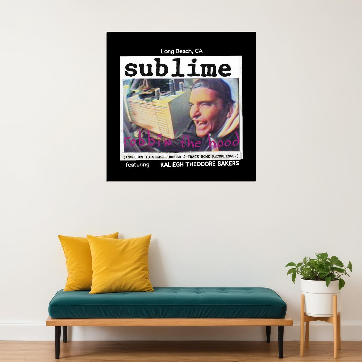 Sublime Robbin' The Hood Album Cover Art Music Poster Ska Punk Band Print - xonomax