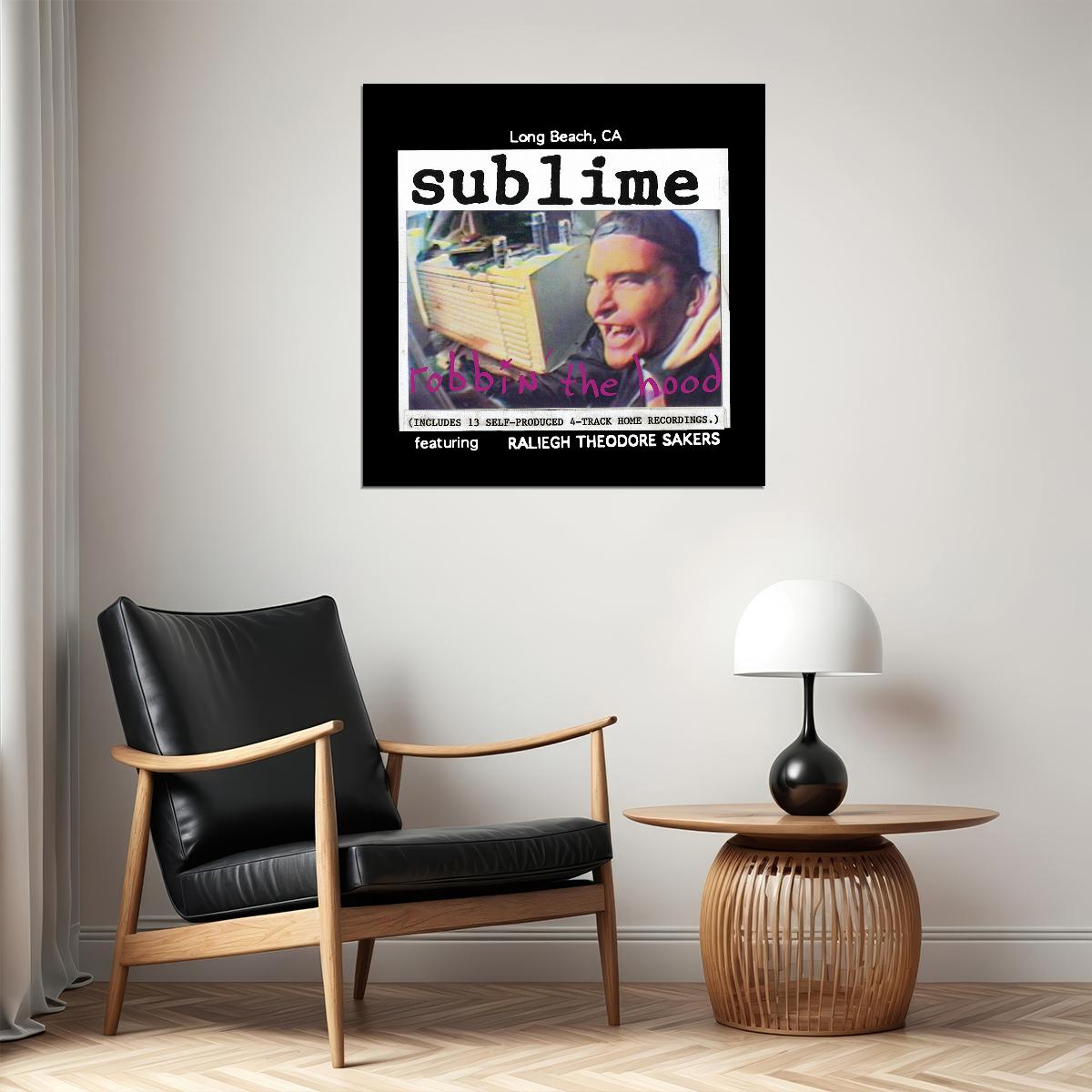 Sublime Robbin' The Hood Album Cover Art Music Poster Ska Punk Band Print - xonomax