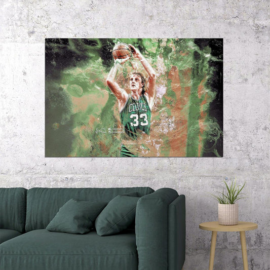 Larry Bird Poster Nba Basketball Legend Motivational Sports Print - xonomax