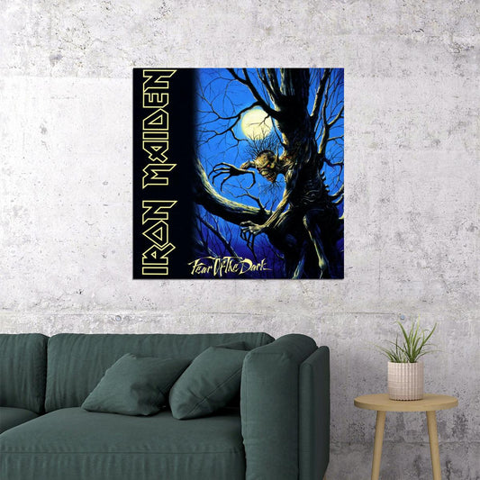 Iron Maiden Fear Of The Dark Album Cover Art Heavy Metal Music Poster Rock Band Music Print - xonomax
