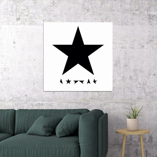 David Bowie Blackstar Album Cover Art Rock Music Poster Legendary Artist Music Print - xonomax
