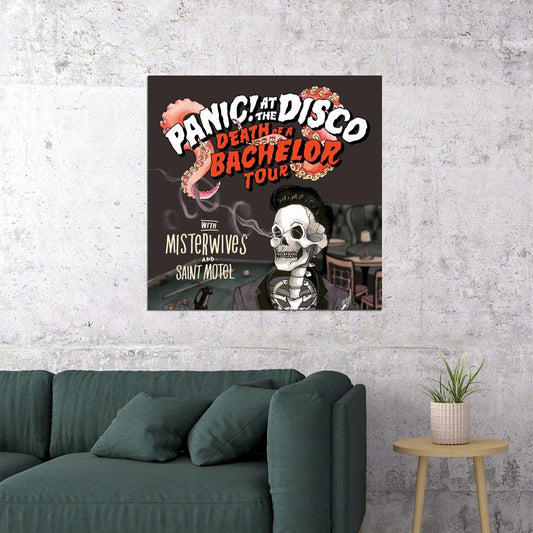 Panic! At The Disco Death Of Bachelor Album Cover Art Rock Music Poster Wall Print - xonomax