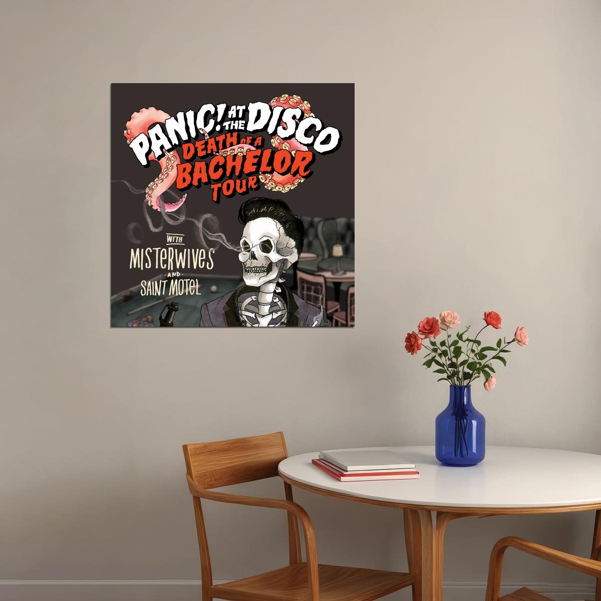 Panic! At The Disco Death Of Bachelor Album Cover Art Rock Music Poster Wall Print - xonomax