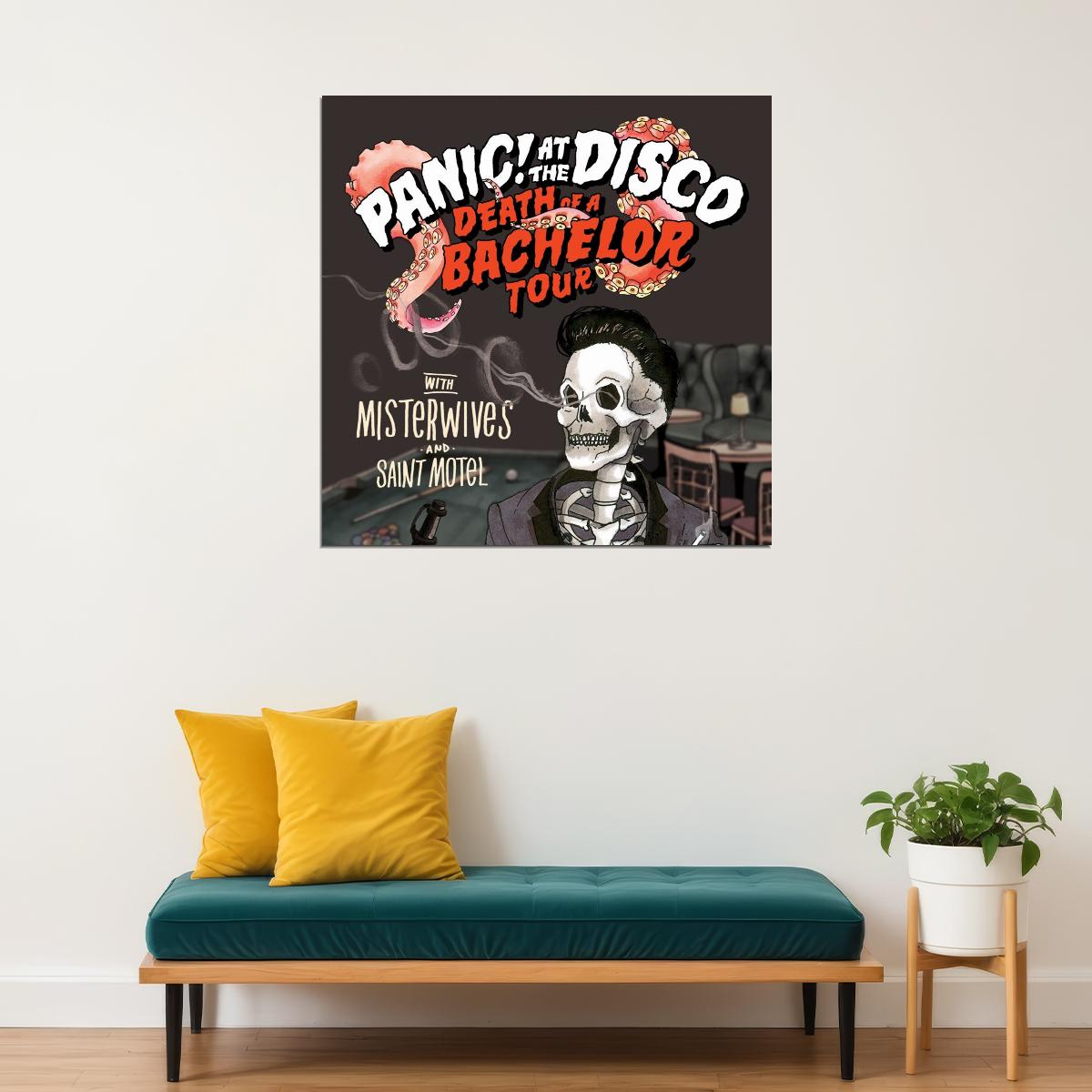 Panic! At The Disco Death Of Bachelor Album Cover Art Rock Music Poster Wall Print - xonomax