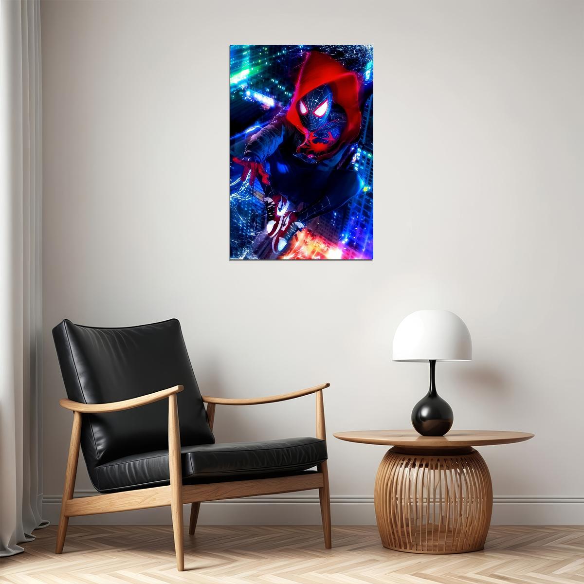 Spider-man Into The Spider-verse Movie Poster Animated Film Print - xonomax