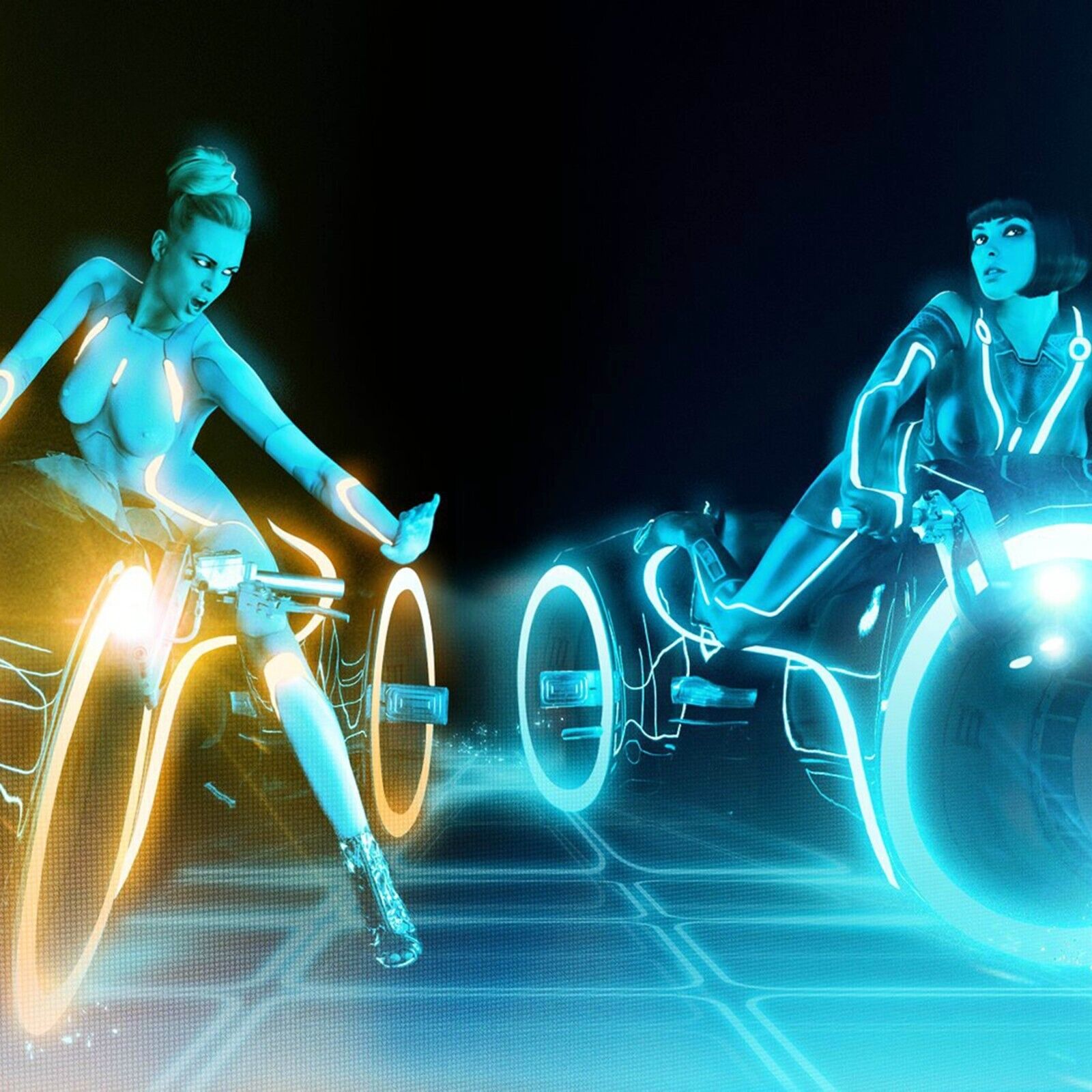 Poster - Tron Sexy Poster Iconic Sci-fi Movie Art Retro Futuristic