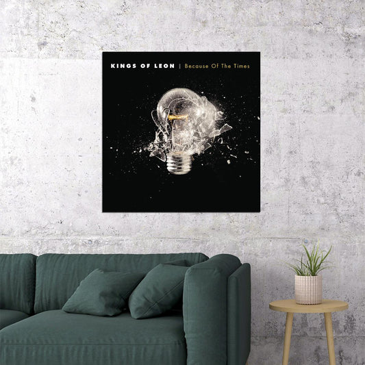Kings Of Leon Because Of The Times Album Cover Art Music Poster Rock Band Wall Print - xonomax