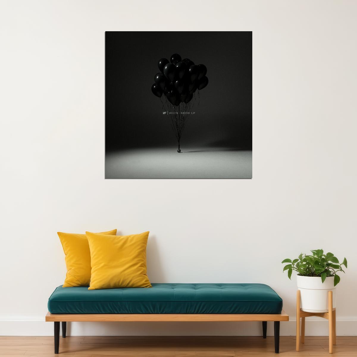 Nf When I Grow Up Album Cover Art Rap Hip-hop Music Poster Wall Print - xonomax