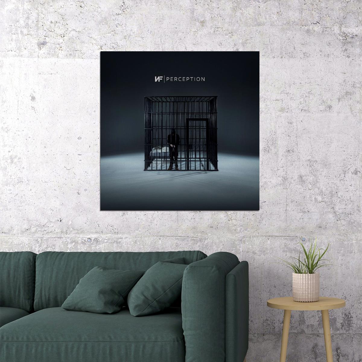 Nf Perception Album Cover Art Rap Hip-hop Music Poster Wall Print - xonomax