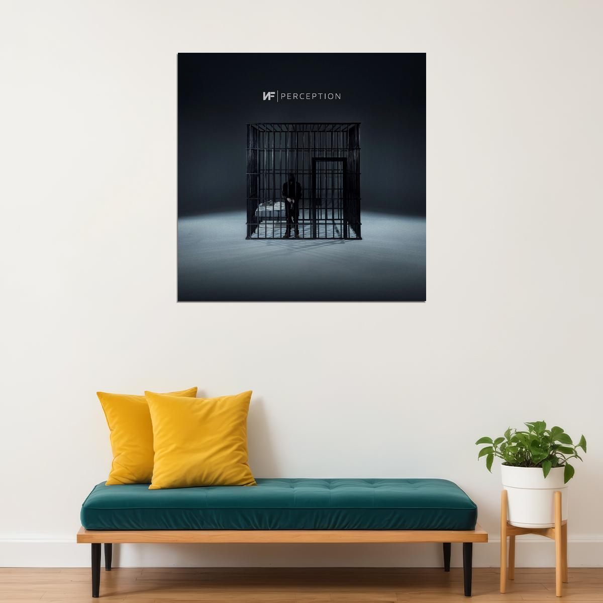 Nf Perception Album Cover Art Rap Hip-hop Music Poster Wall Print - xonomax