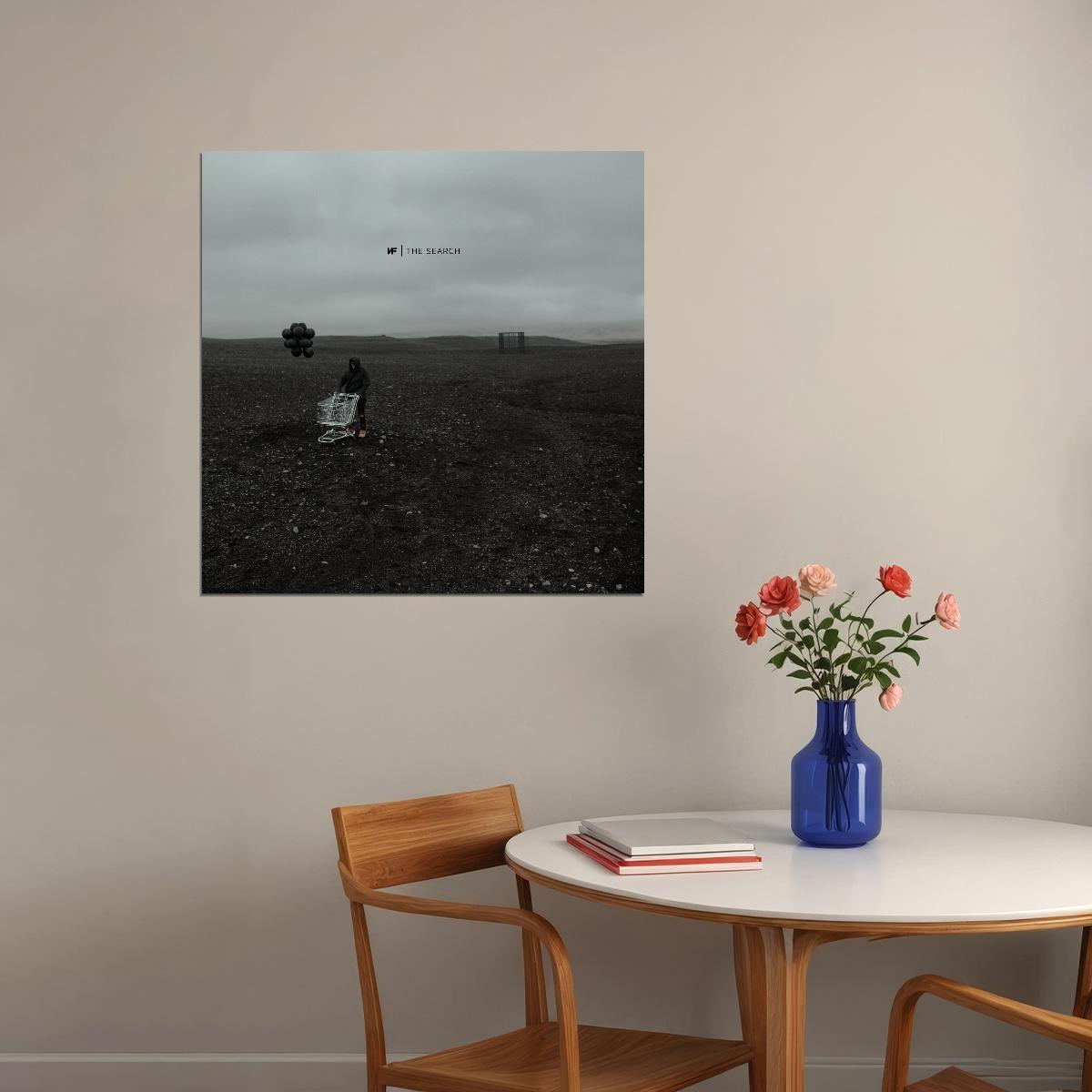 Nf The Search Album Cover Art Rap Hip-hop Music Poster Wall Print - xonomax