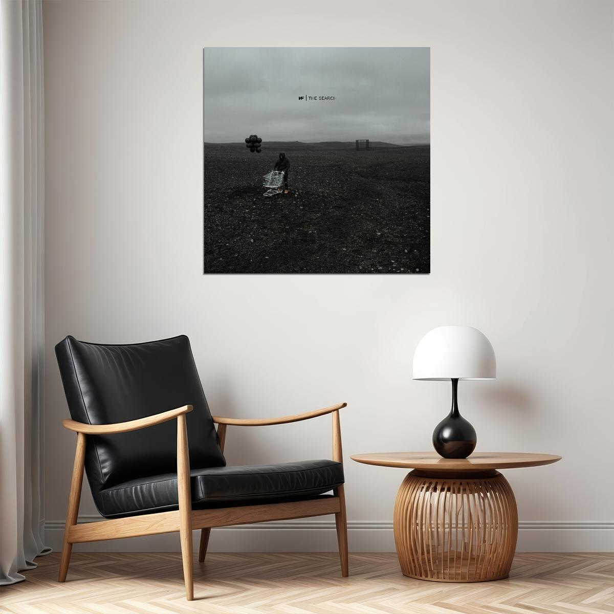 Nf The Search Album Cover Art Rap Hip-hop Music Poster Wall Print - xonomax