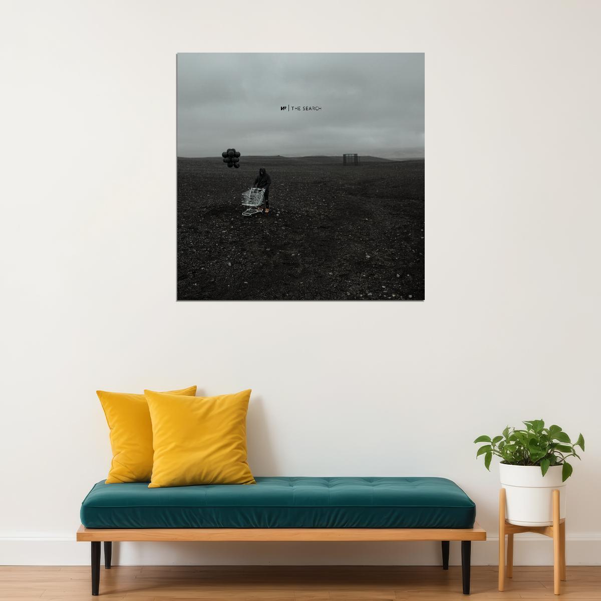 Nf The Search Album Cover Art Rap Hip-hop Music Poster Wall Print - xonomax