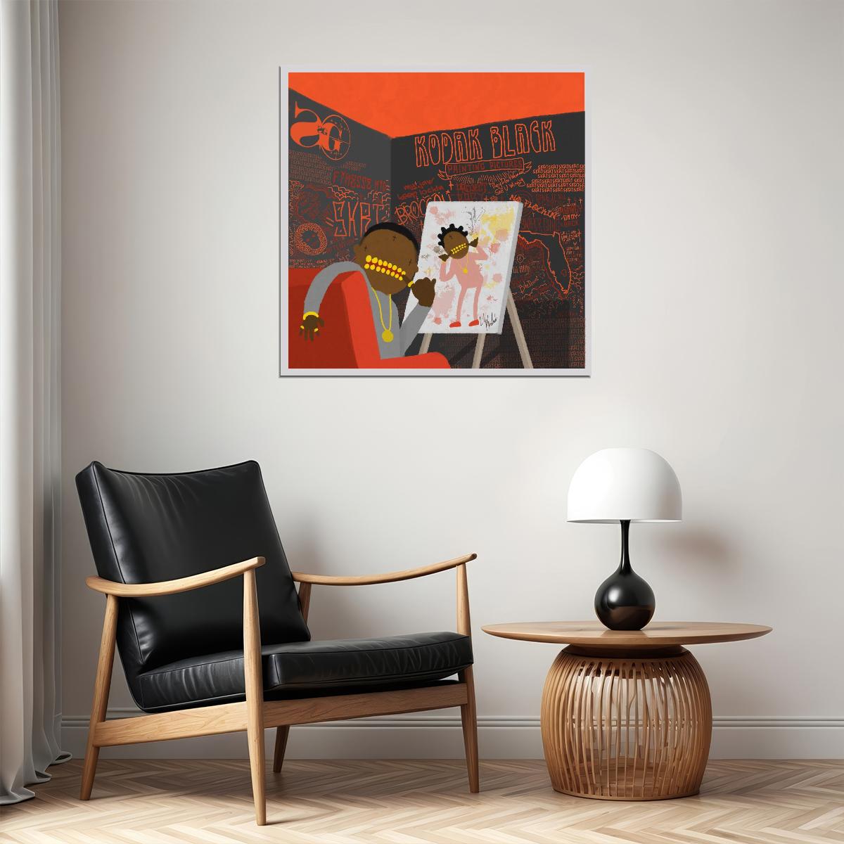 Kodak Black Music Poster Rap Hip-hop Artist Wall Art - xonomax