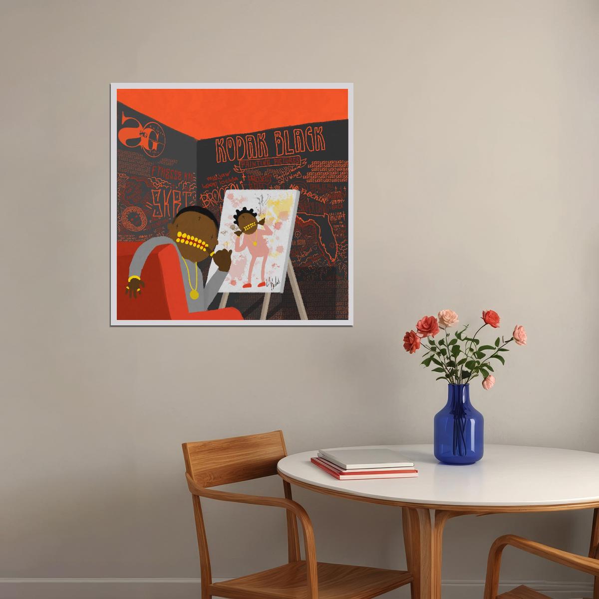 Kodak Black Music Poster Rap Hip-hop Artist Wall Art - xonomax