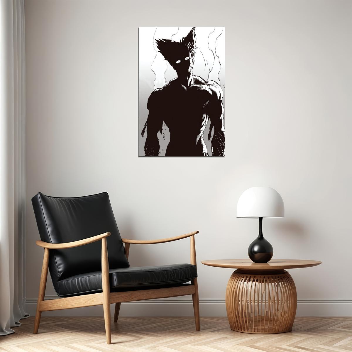 One Punch Man Garou Anime Poster Japanese Manga Art Wall Print - xonomax