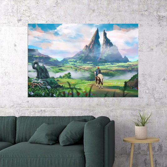 The Legend Of Zelda Breath Of The Wild Nintendo Video Game Poster - xonomax