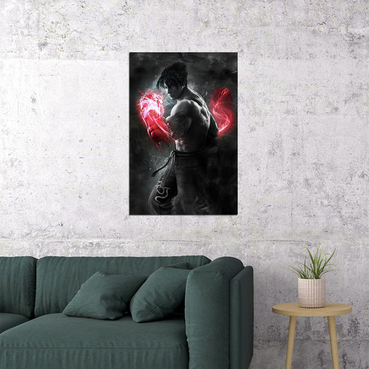 Tekken Jin Character Poster Fighting Video Game Wall Art - xonomax