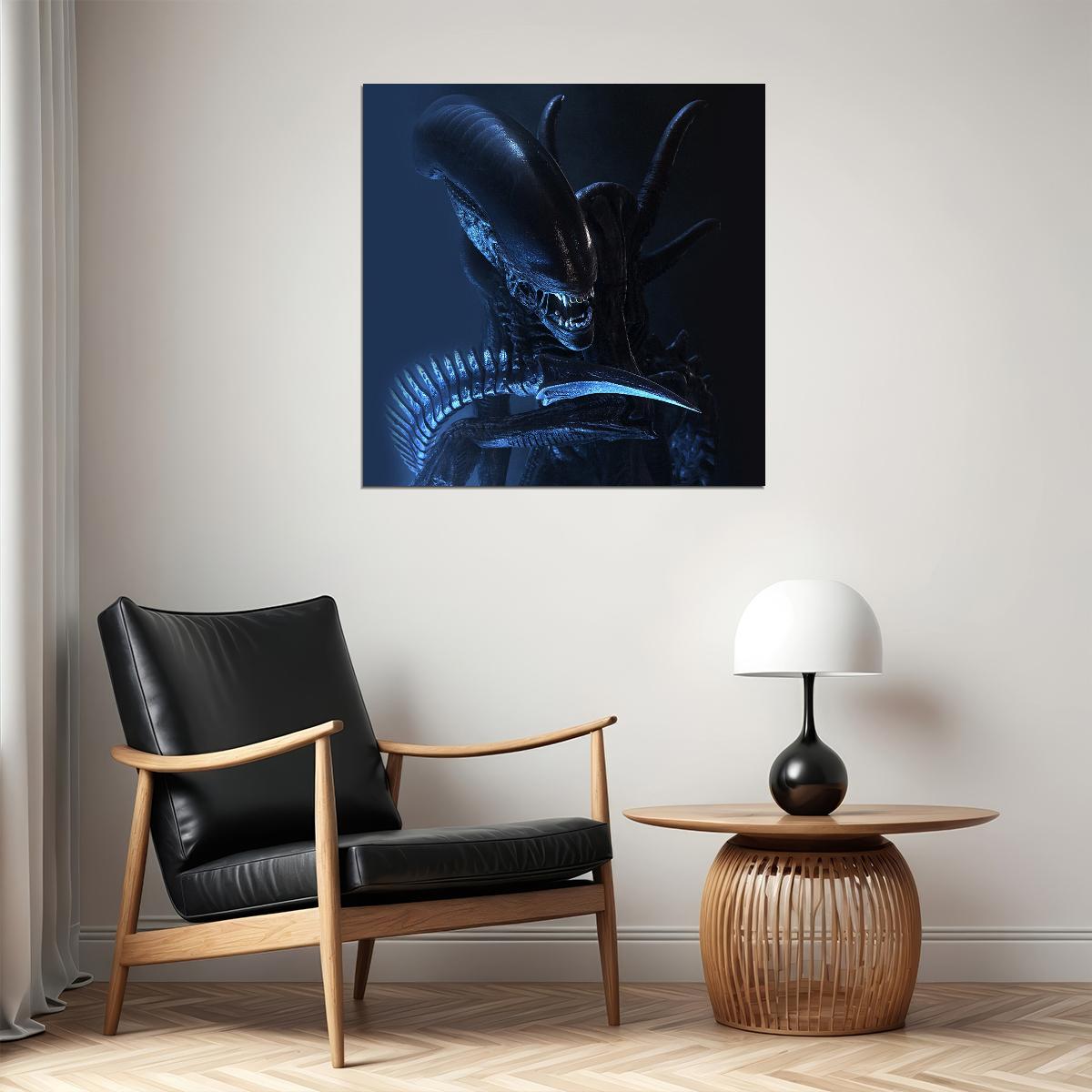 Alien Xenomorph Movie Poster Sci-fi Horror Film Wall Art Classic Alien Print - xonomax
