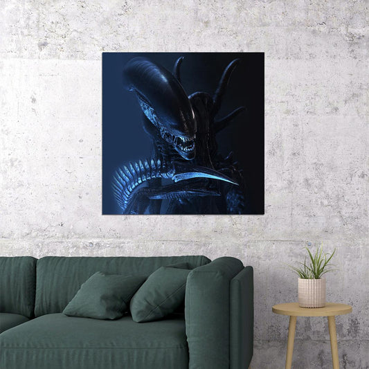 Alien Xenomorph Movie Poster Sci-fi Horror Film Wall Art Classic Alien Print - xonomax