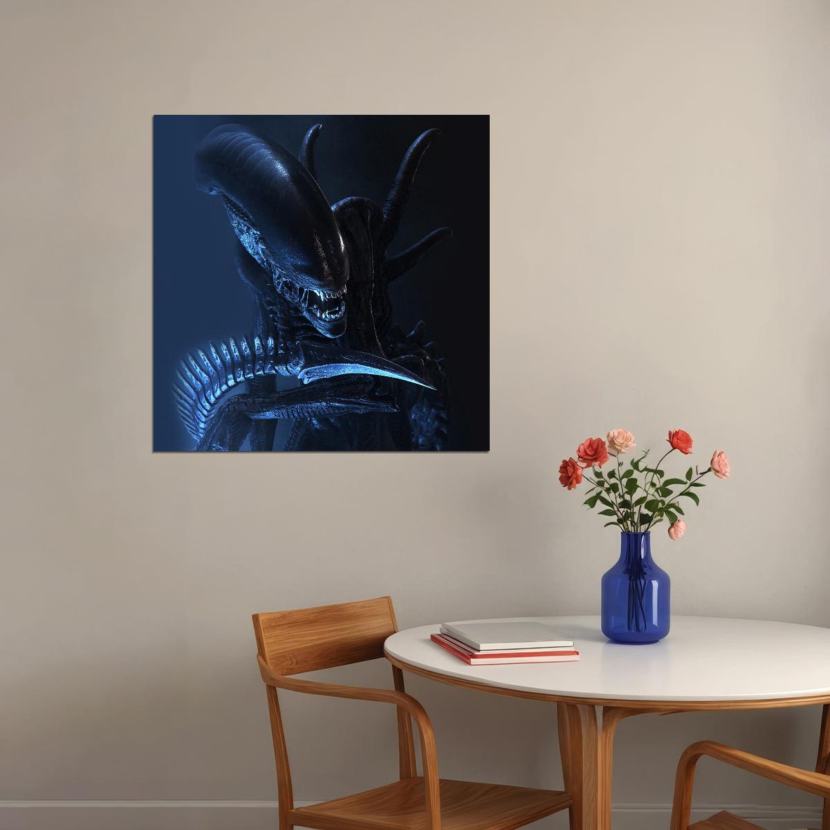 Alien Xenomorph Movie Poster Sci-fi Horror Film Wall Art Classic Alien Print - xonomax