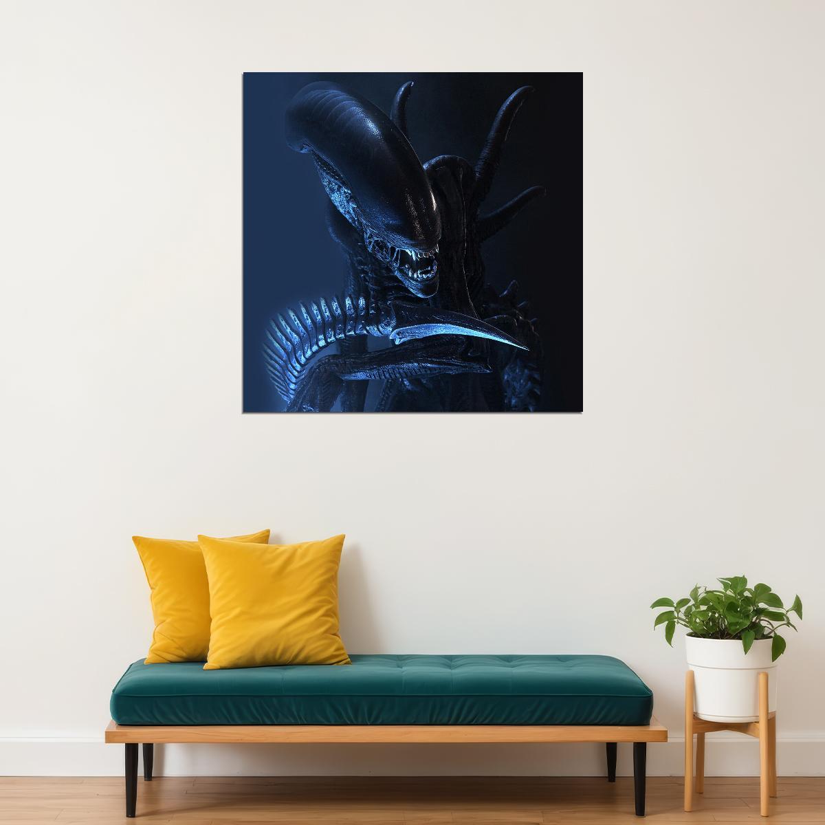 Alien Xenomorph Movie Poster Sci-fi Horror Film Wall Art Classic Alien Print - xonomax