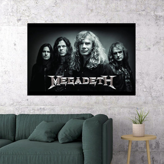 Megadeth Music Poster Iconic Heavy Metal Band Wall Print - xonomax