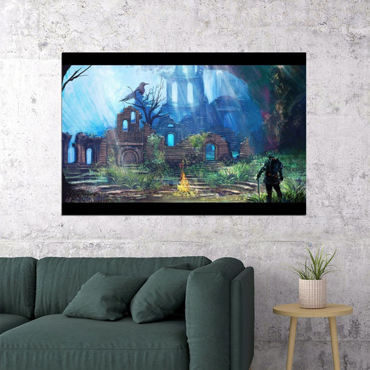 Dark Souls Video Game Poster Action Rpg Wall Art Gaming Print - xonomax
