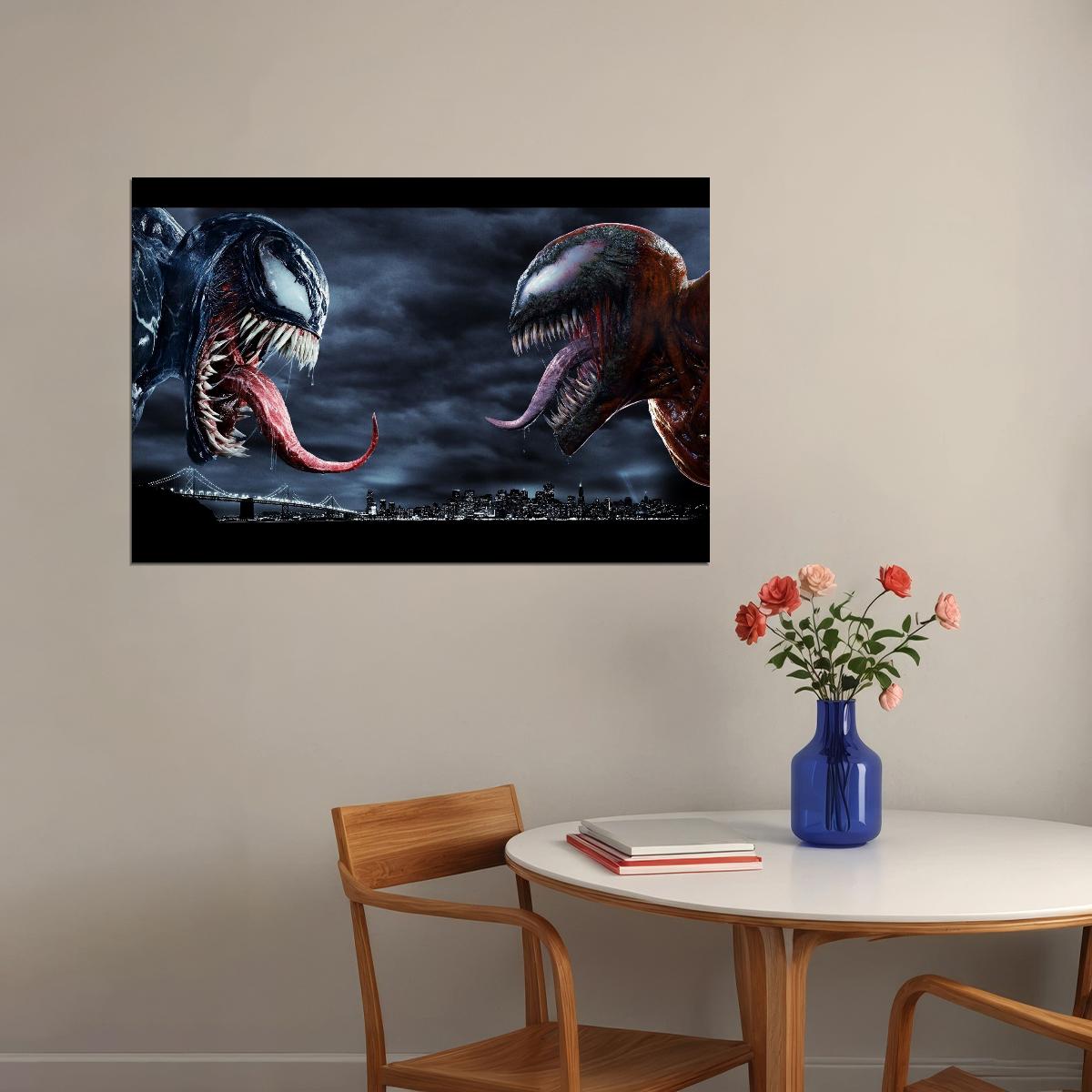 Venom Vs Carnage Marvel Comic Art Superhero Poster - xonomax
