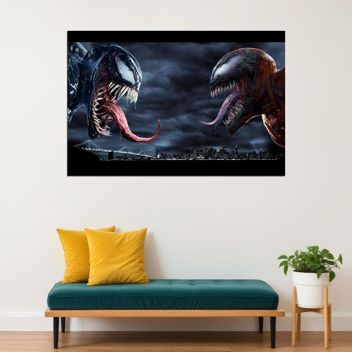 Venom Vs Carnage Marvel Comic Art Superhero Poster - xonomax
