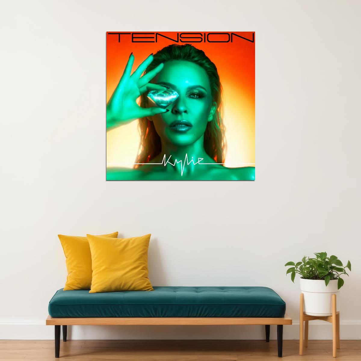 Kylie Minogue Tension Album Cover Art Music Poster Pop Singer Wall Print - xonomax