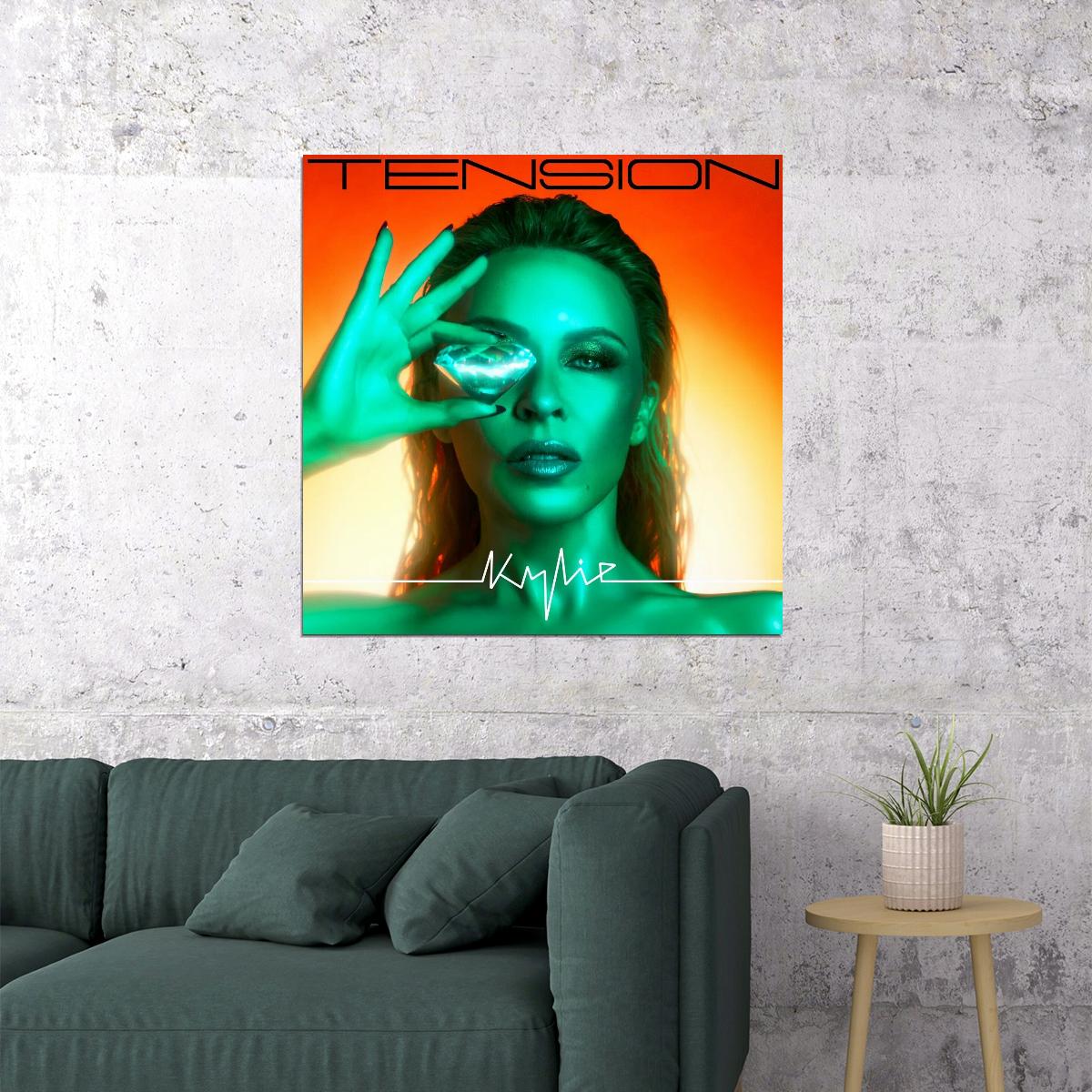 Kylie Minogue Tension Album Cover Art Music Poster Pop Singer Wall Print - xonomax