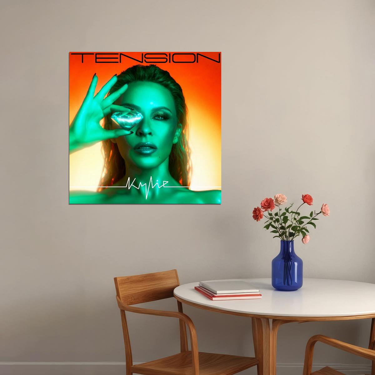 Kylie Minogue Tension Album Cover Art Music Poster Pop Singer Wall Print - xonomax