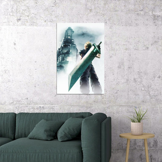 Final Fantasy Vii Poster Video Game Art Wall Art Classic Rpg Print - xonomax