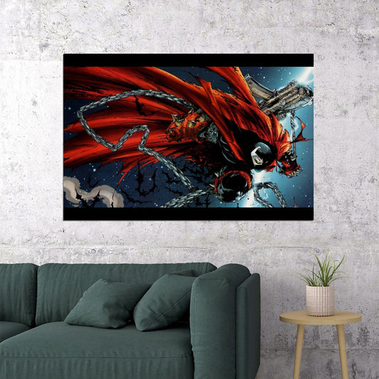 Spawn Comic Book Poster Iconic Antihero Print - xonomax