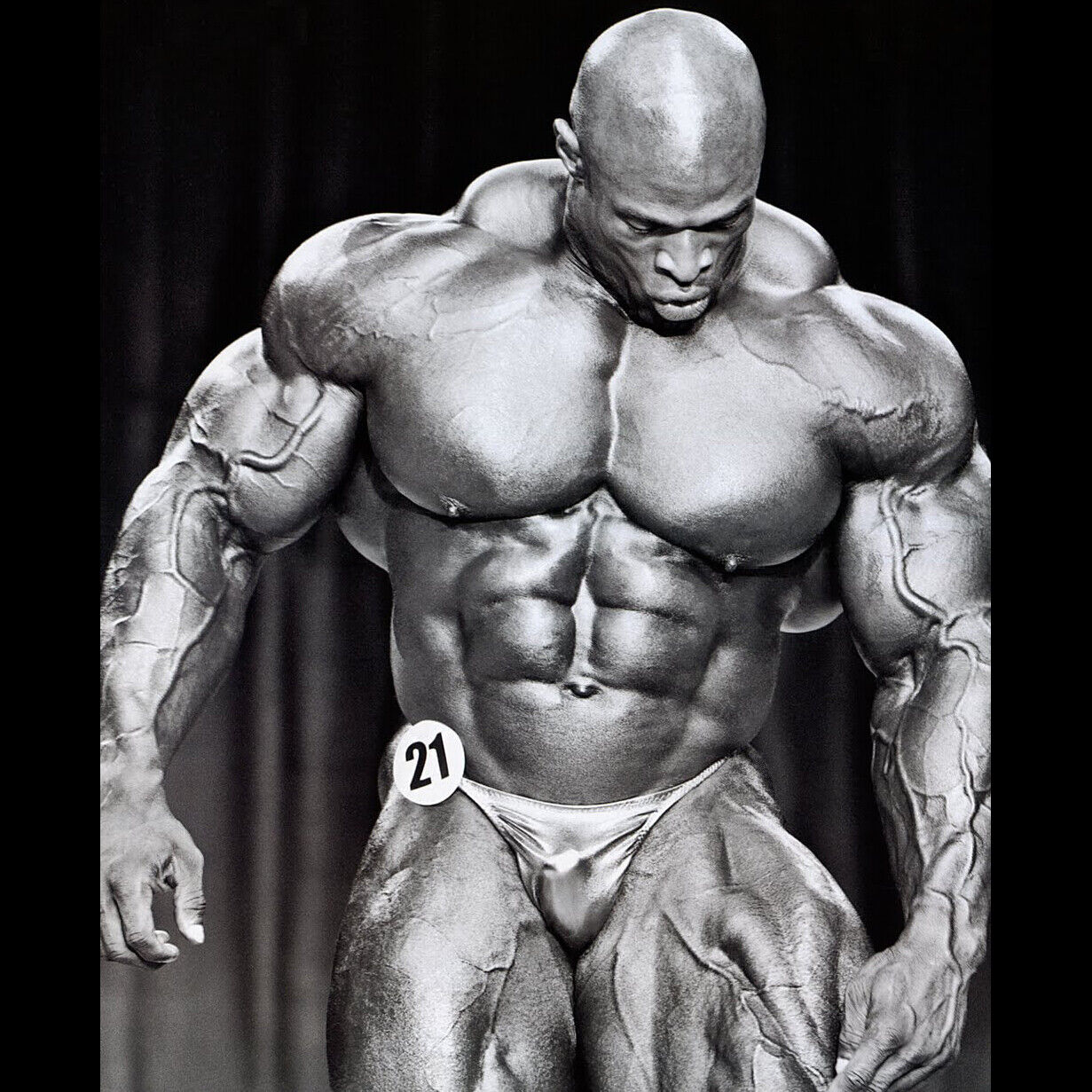 Ronnie Coleman Bodybuilding Poster Legendary Athlete Motivational Sports Print