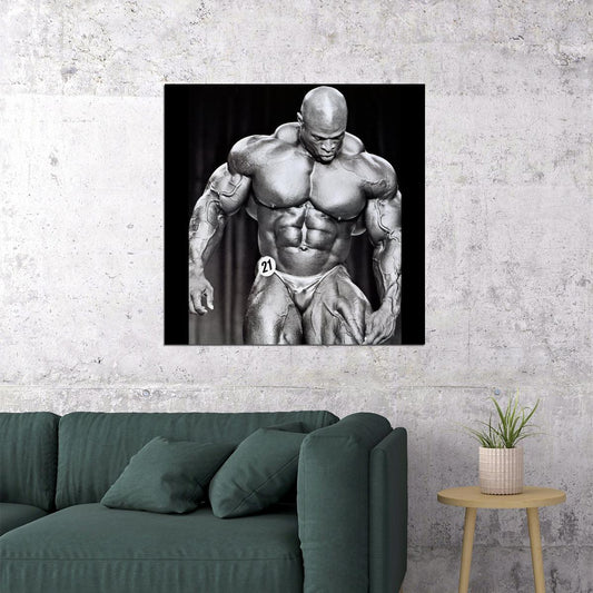 Ronnie Coleman Bodybuilding Poster Legendary Athlete Motivational Sports Print - xonomax