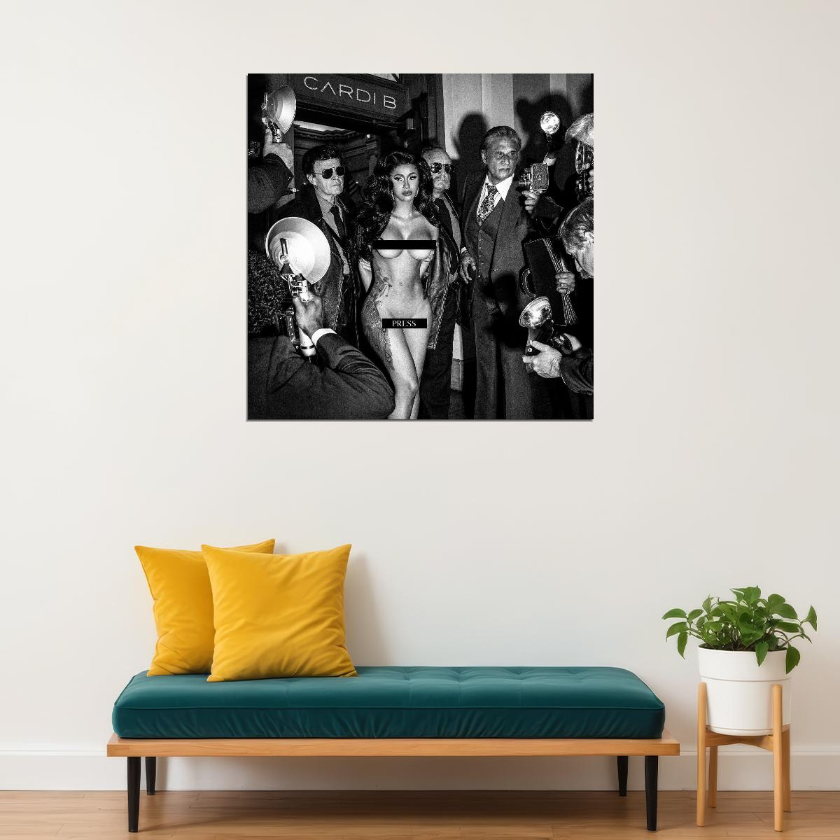 Cardi B Poster Hip-hop Music Wall Art Rap Artist Print - xonomax
