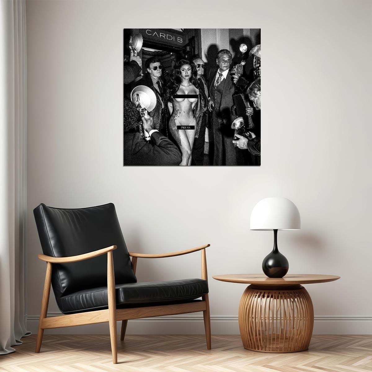 Cardi B Poster Hip-hop Music Wall Art Rap Artist Print - xonomax