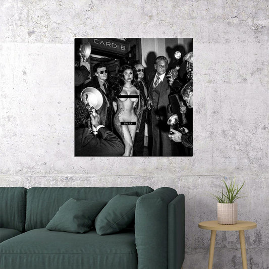 Cardi B Poster Hip-hop Music Wall Art Rap Artist Print - xonomax