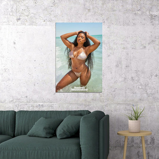 Megan Thee Stallion Music Poster Famous Rapper Wall Print - xonomax