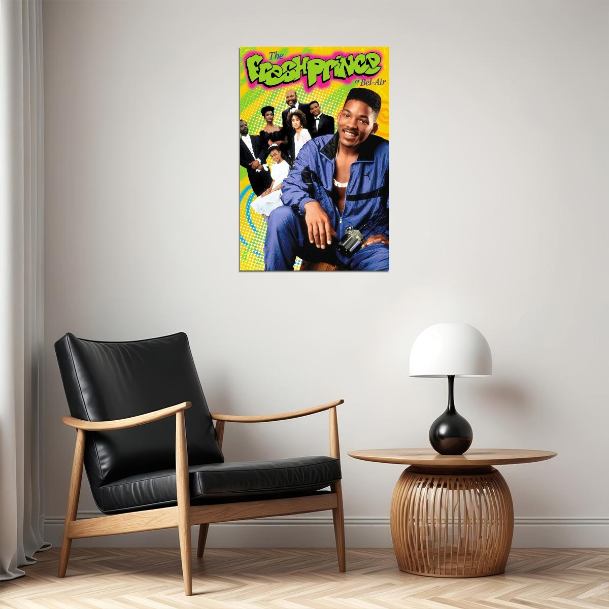 The Fresh Prince Of Bel-air Will Smith Tv Show Poster Iconic 90s Sitcom Art Print - xonomax