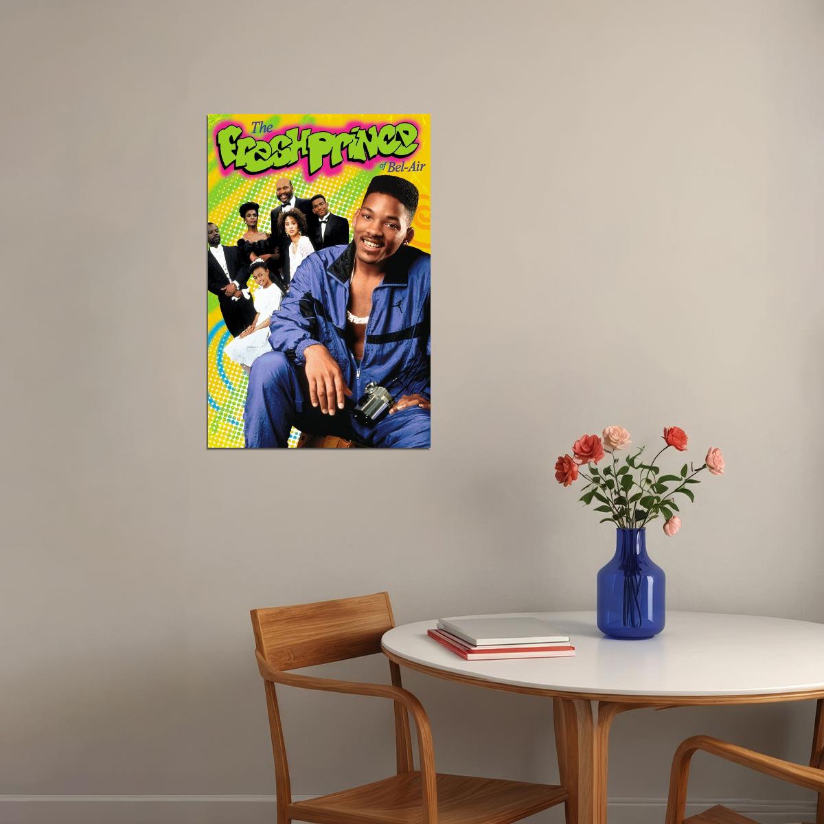 The Fresh Prince Of Bel-air Will Smith Tv Show Poster Iconic 90s Sitcom Art Print - xonomax