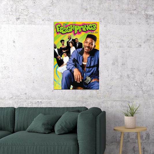 The Fresh Prince Of Bel-air Will Smith Tv Show Poster Iconic 90s Sitcom Art Print - xonomax