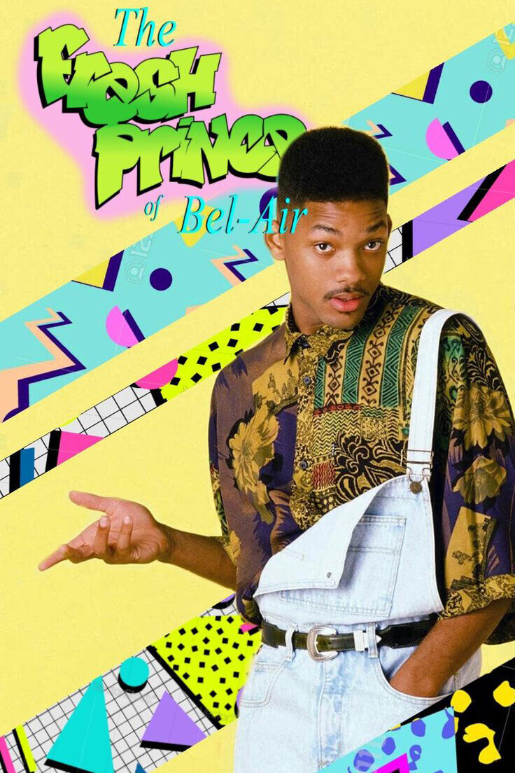 The Fresh Prince Of Bel-air Will Smith Tv Show Poster Iconic 90s Sitcom Art Print - xonomax