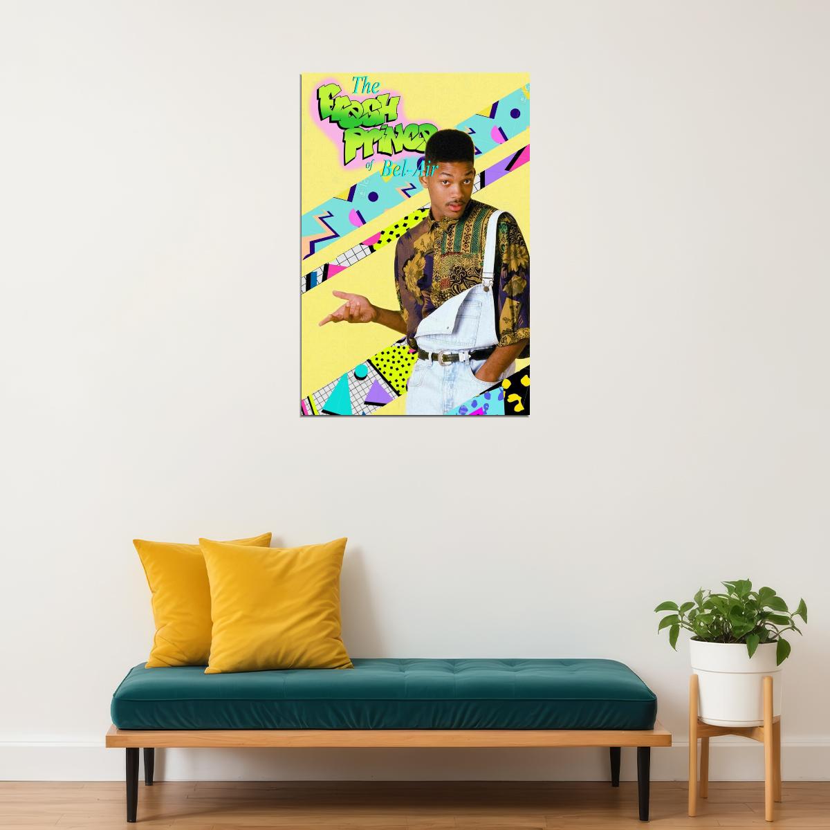 The Fresh Prince Of Bel-air Will Smith Tv Show Poster Iconic 90s Sitcom Art Print - xonomax