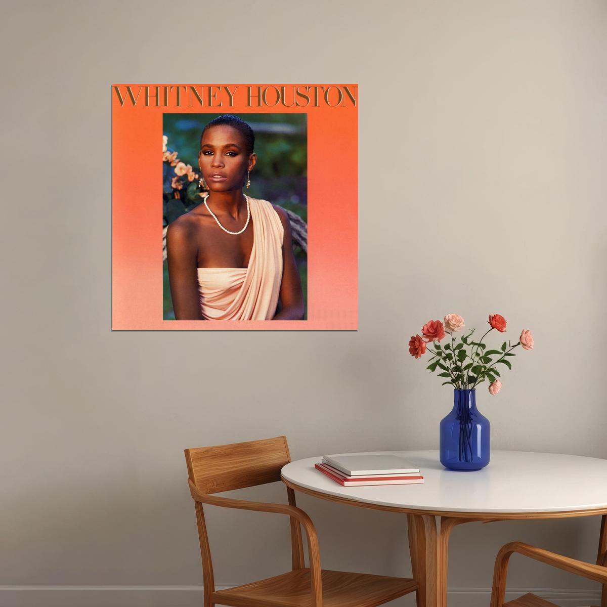 Whitney Houston Cover Art Music Poster - xonomax