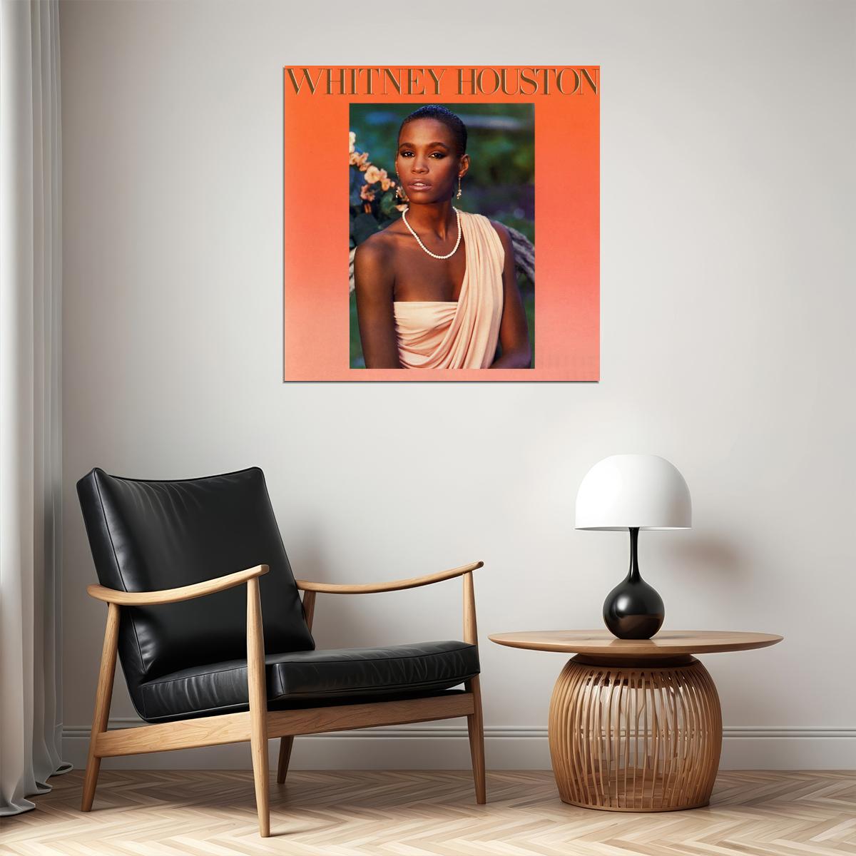 Whitney Houston Cover Art Music Poster - xonomax